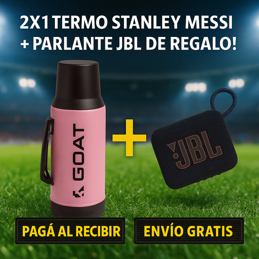 2x1 Termo Stanley Messi + Parlante JBL de regalo!